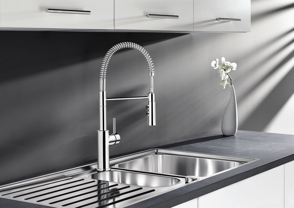 Кухонный смеситель Blanco Catris-S Galvanic Chrome 521476