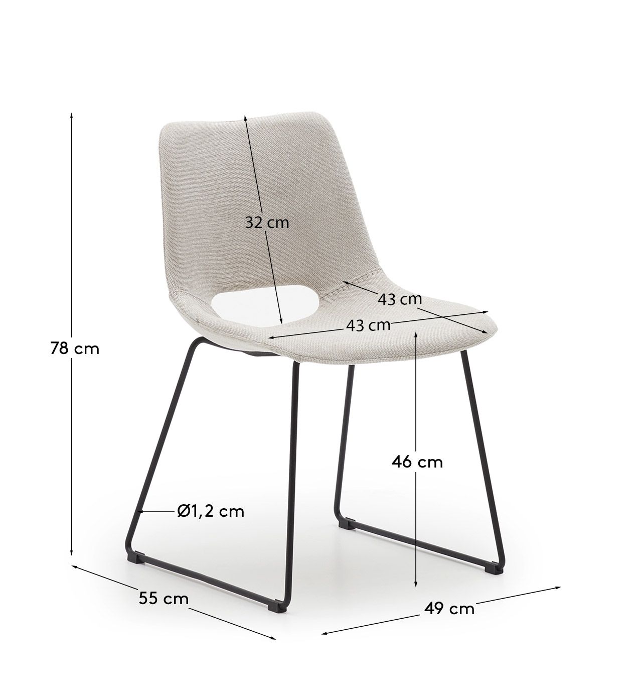 Стул La Forma Zahara Silla LF-148496