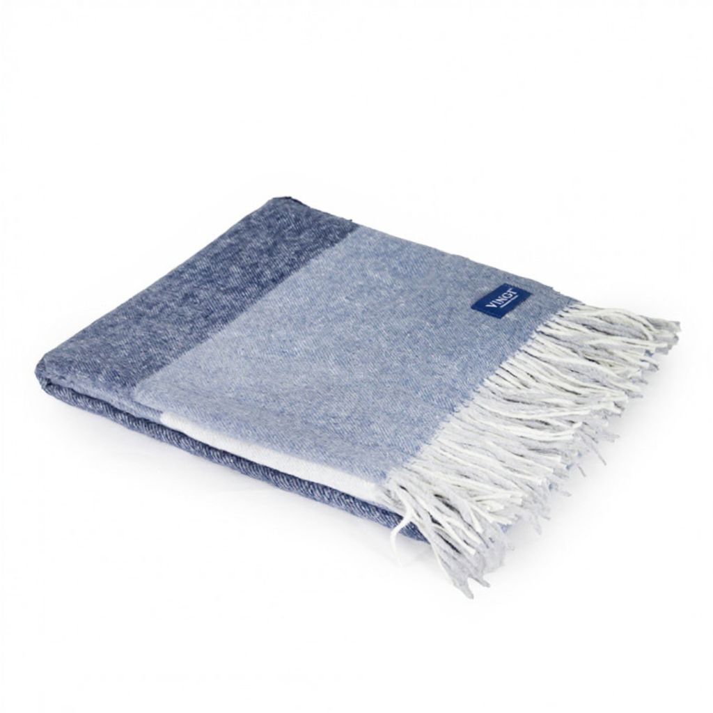 Плед Vingi Ricami Livigno Plaid Blu VRC/441431