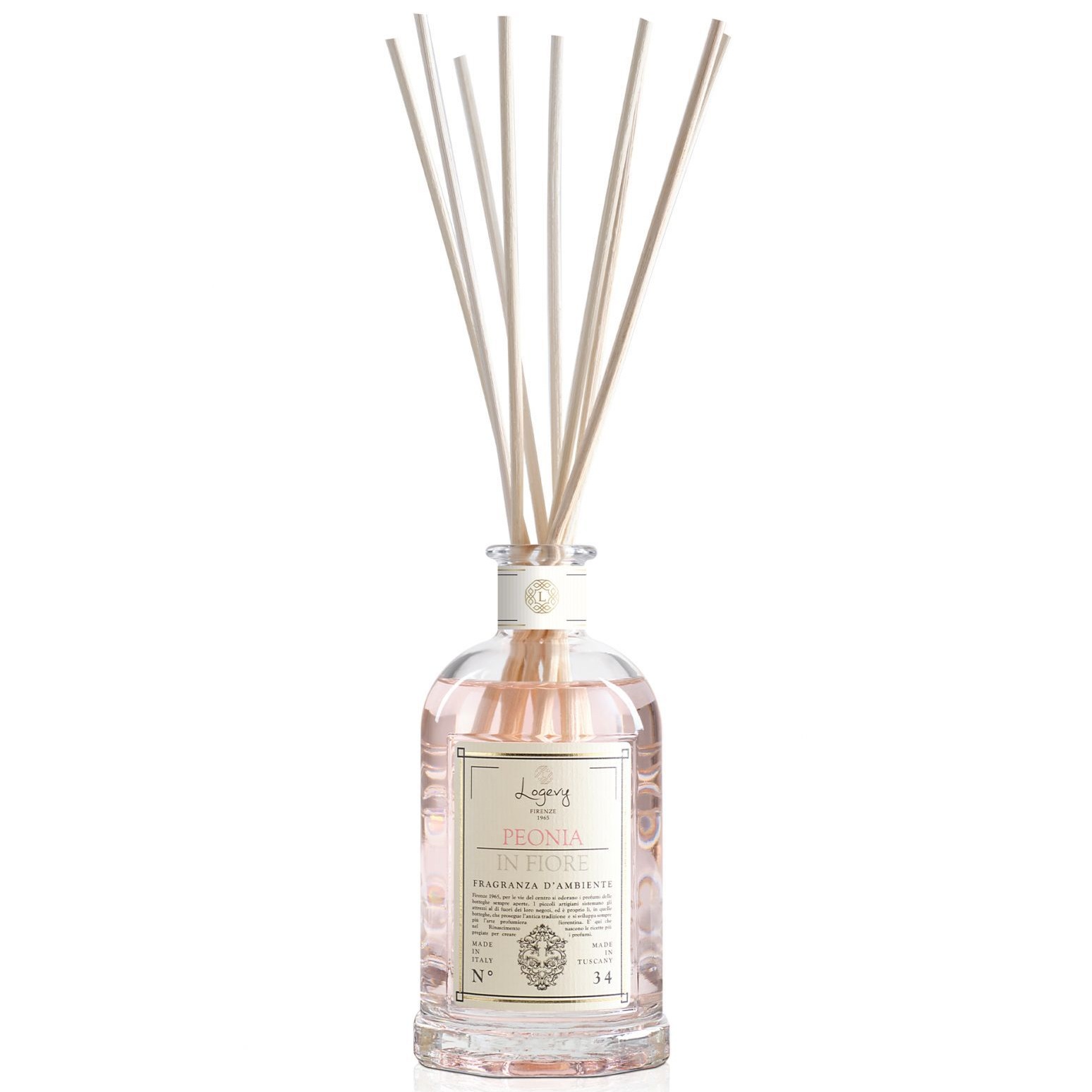 Ароматический диффузор Logevy Firenze 1965 Peonia in Fiore Fragranza d'Ambiente LOG0203