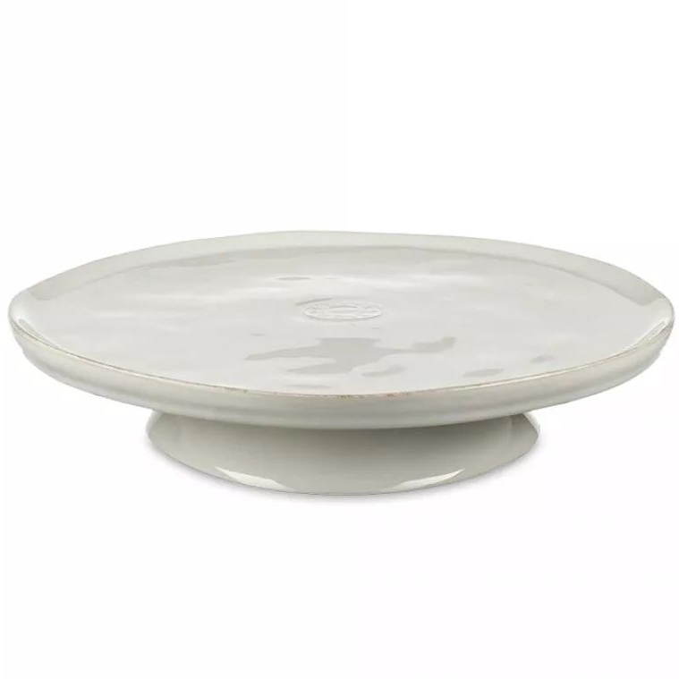 Блюдо на ножке Costa Nova Nova Footed Plate NOP262-WHE