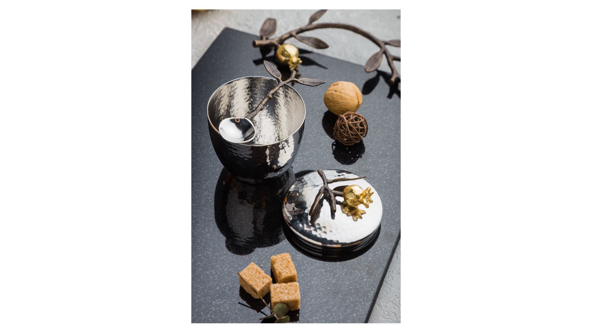 Сахарница с ложкой Michael Aram Pomegranate 175318