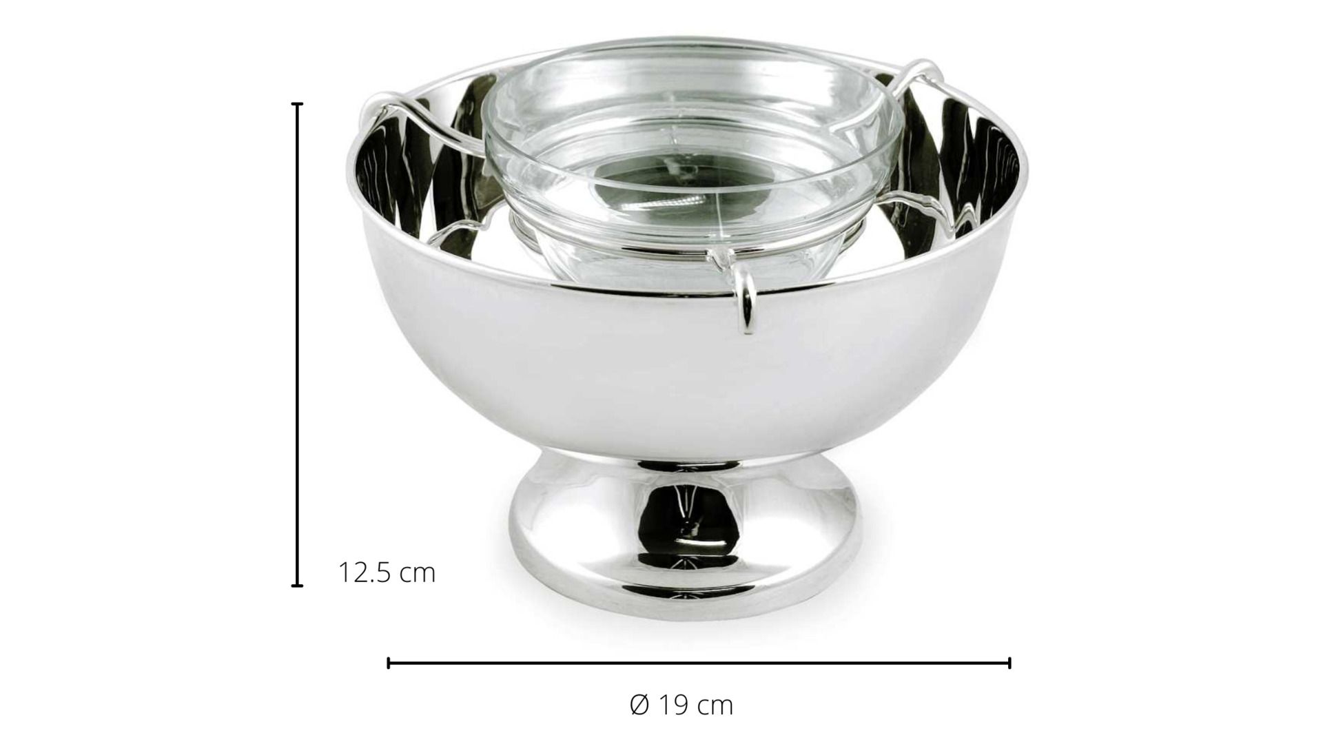 Икорница Edzard Kaviarschale Palma mit Glaseinsatz 3392