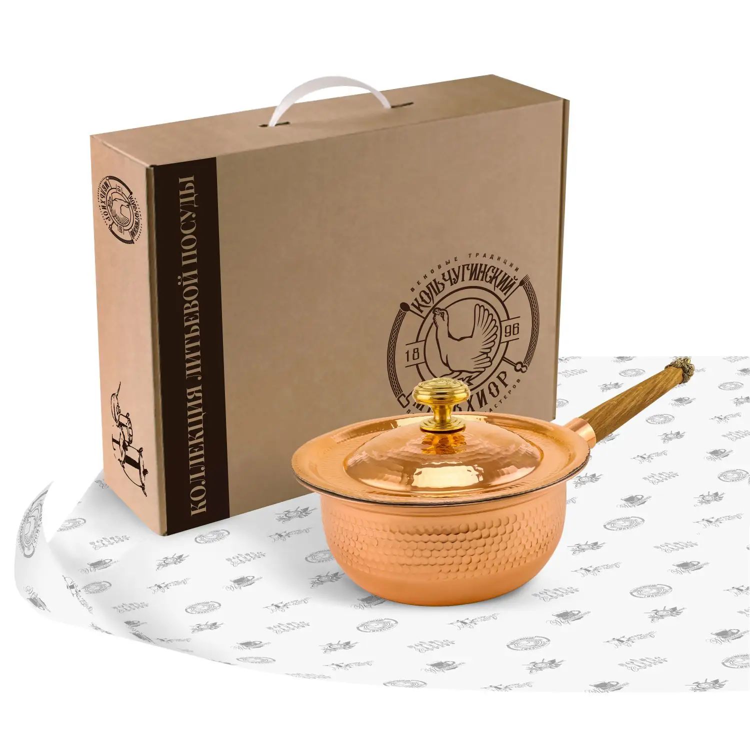 Ковш с крышкой Кольчугинский Мельхиор KM111735