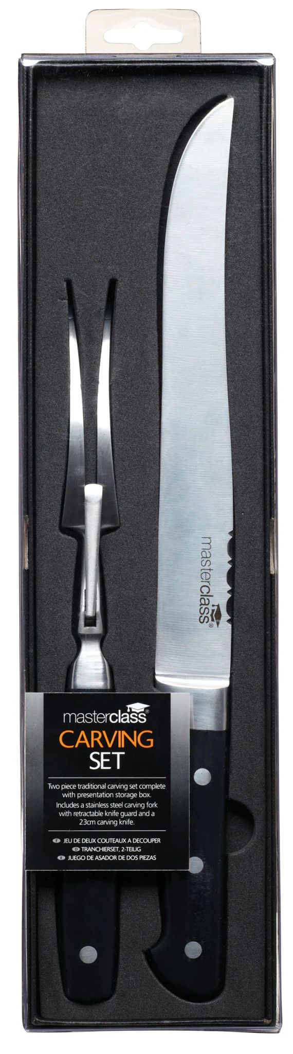 Набор для сервировки KitchenCraft MasterClass Deluxe Traditional Carving Set KCCARVSETBLK