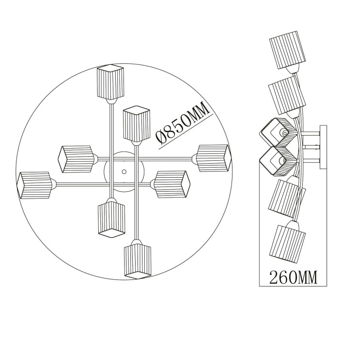 Люстра потолочная De Markt Olympia Ceiling Chandelier 638011808