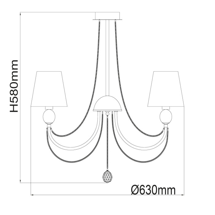 Люстра потолочная MW-Light Federica Ceiling Chandelier 684010305