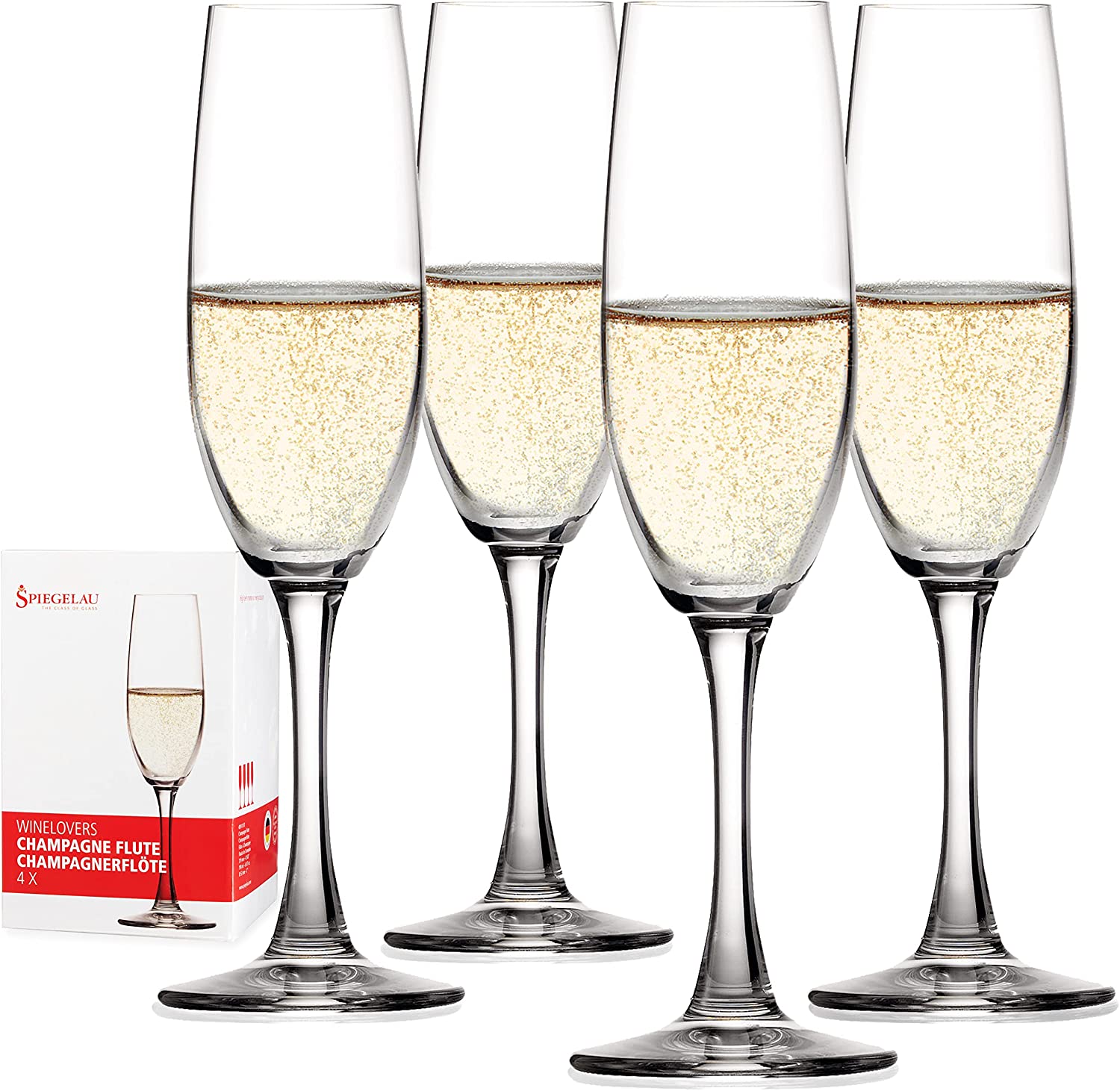 4 бокала для шампанского Spiegelau Winelovers Champagne Flute Set 4090187