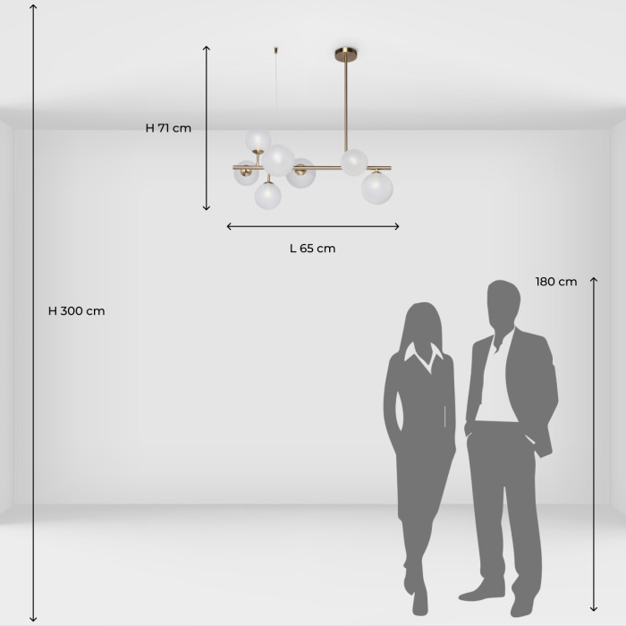 Люстра подвесная De Markt Olivia Hanging Chandelier 306015207