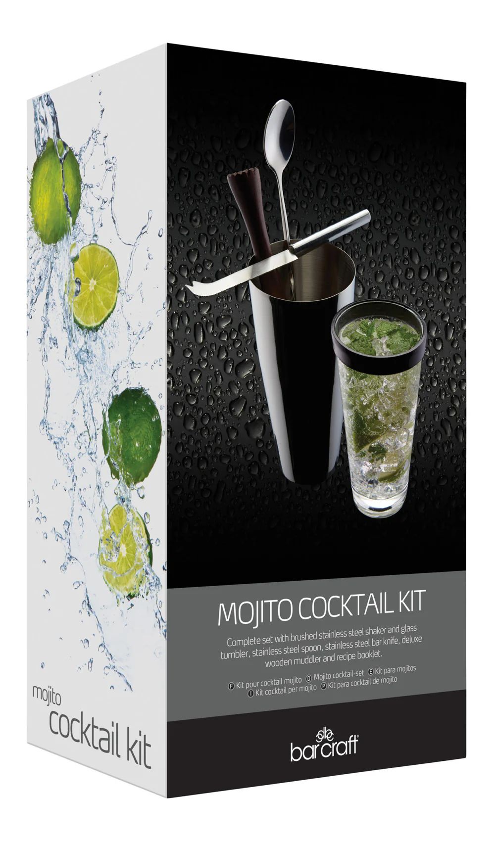 Набор для коктейлей KitchenCraft BarСraft Mojito Cocktail Set BCLLMOJITO4PC