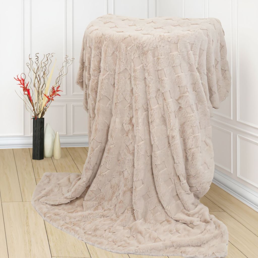 Плед GF Ferrari Viola Plaid Cammello FER/440964