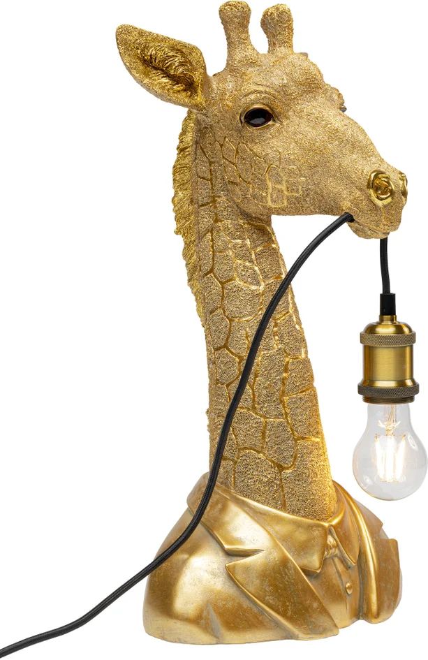 Настольная лампа KARE Tischleuchte Animal Giraffe Gold 53710