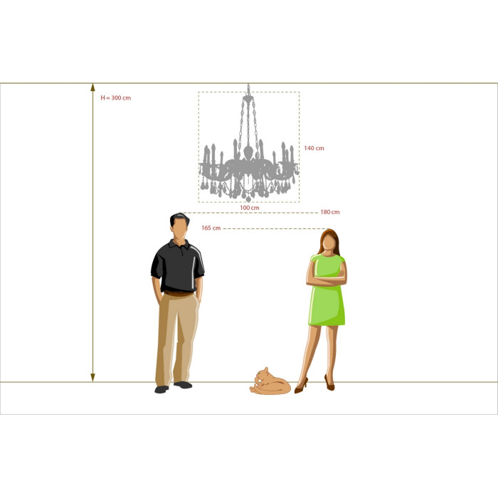 Люстра подвесная Chiaro Gabrielle Hanging Chandelier 491010712