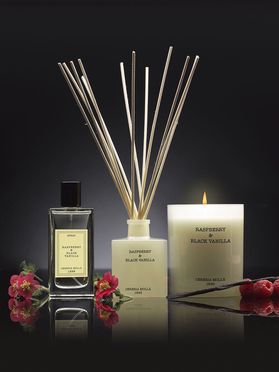 Ароматический спрей для дома Cerería Mollá 1899 Boutique Raspberry & Black Vanilla Home Spray 1213