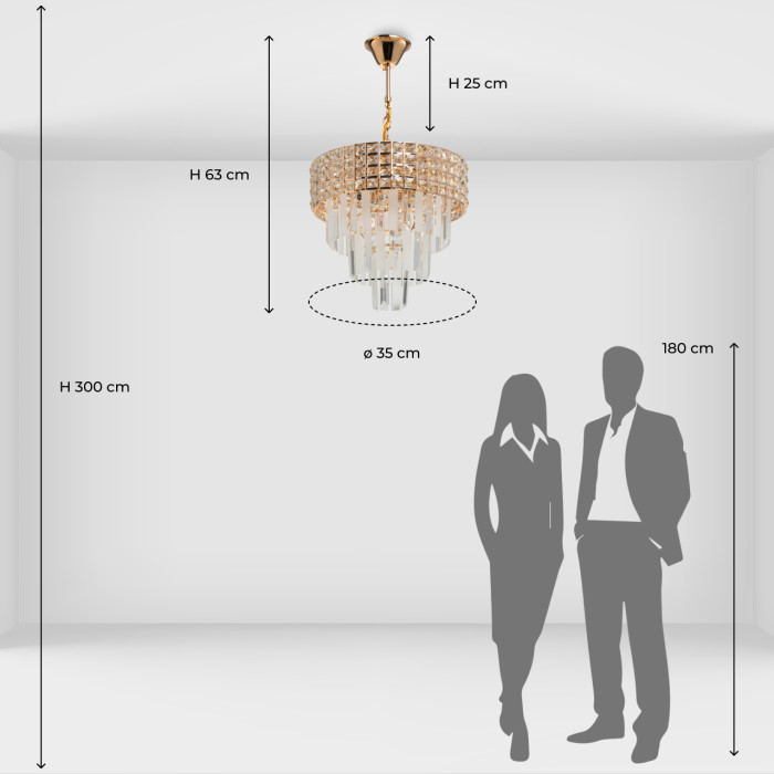 Люстра подвесная De City Breeze Hanging Chandelier 111013906