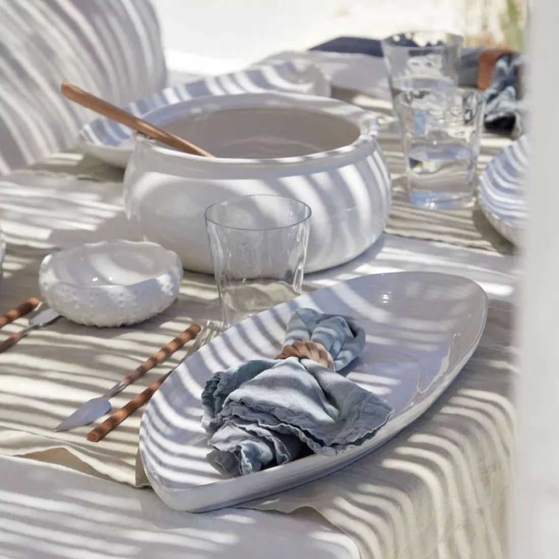 Блюдо овальное Costa Nova Aparte Tray MRA451-WHI