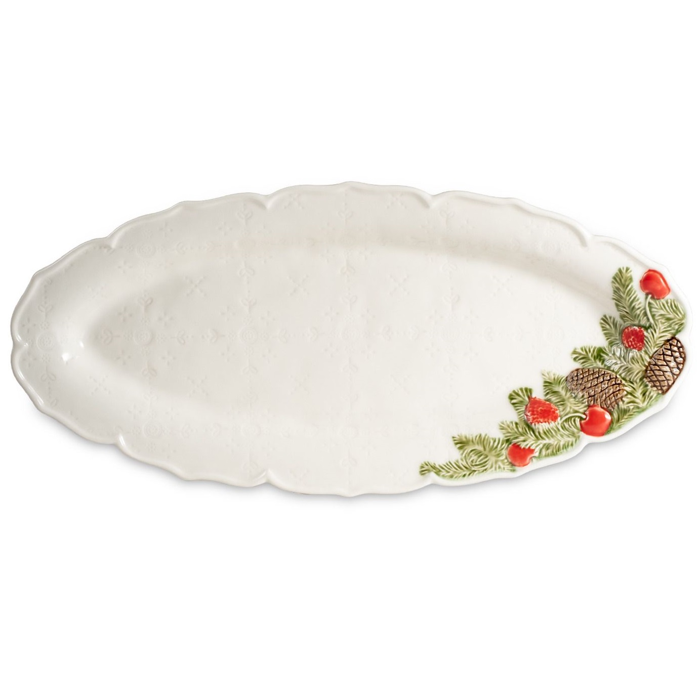 Блюдо овальное Bordallo Pinheiro Christmas Garland Large Platter 65020018