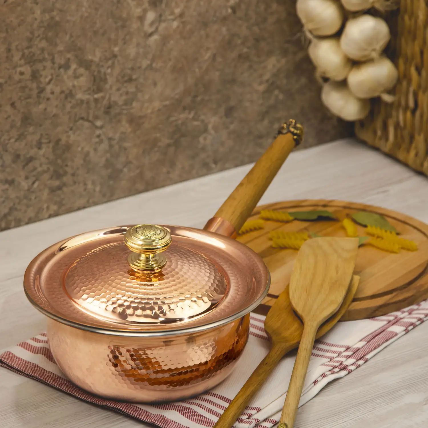 Ковш с крышкой Кольчугинский Мельхиор KM111735