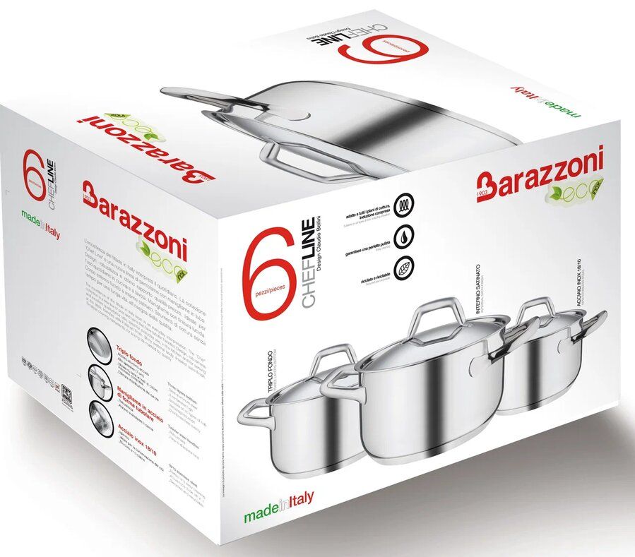 Кастрюля с крышкой Barazzoni Chef Line 163601024