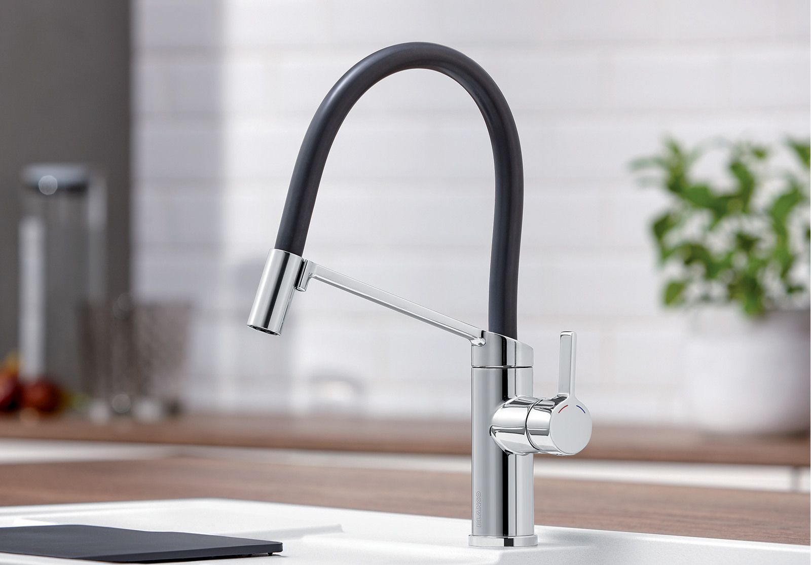 Кухонный смеситель Blanco Viu-S Galvanic Chrome 524813