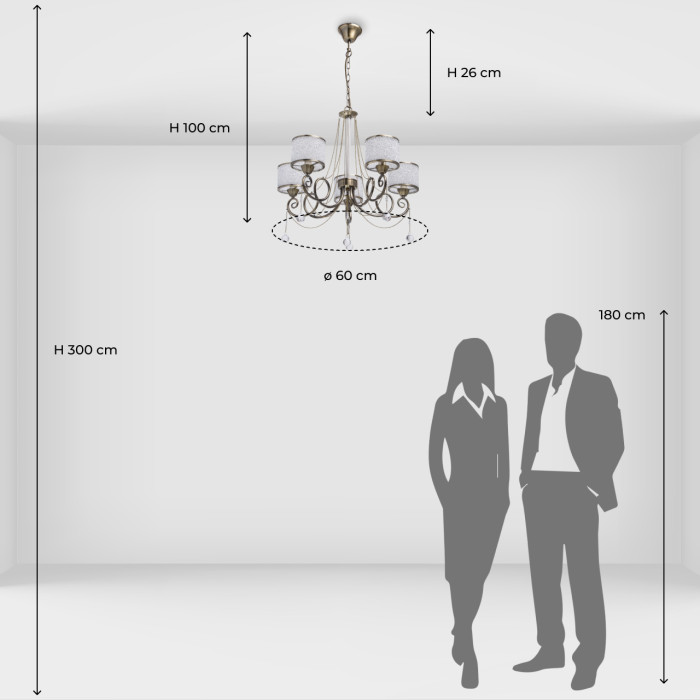 Люстра подвесная MW-Light Monarch Hanging Chandelier 372013405