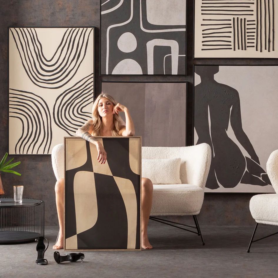 Картина KARE Leinwandbild Classic Shape Blacky 57000