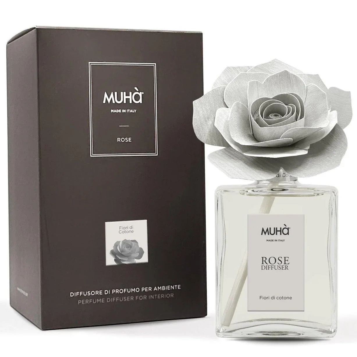 Ароматический диффузор Muhà Rosa Fiori di Cotone Profumazioni da Ambiente H48