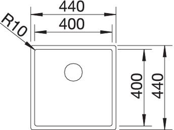 Кухонная мойка Blanco Claron 400-IF InFino 521572
