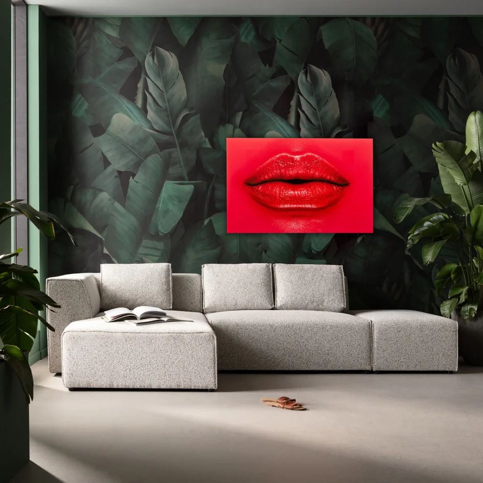 Картина KARE Glasbild Red Lips 57015