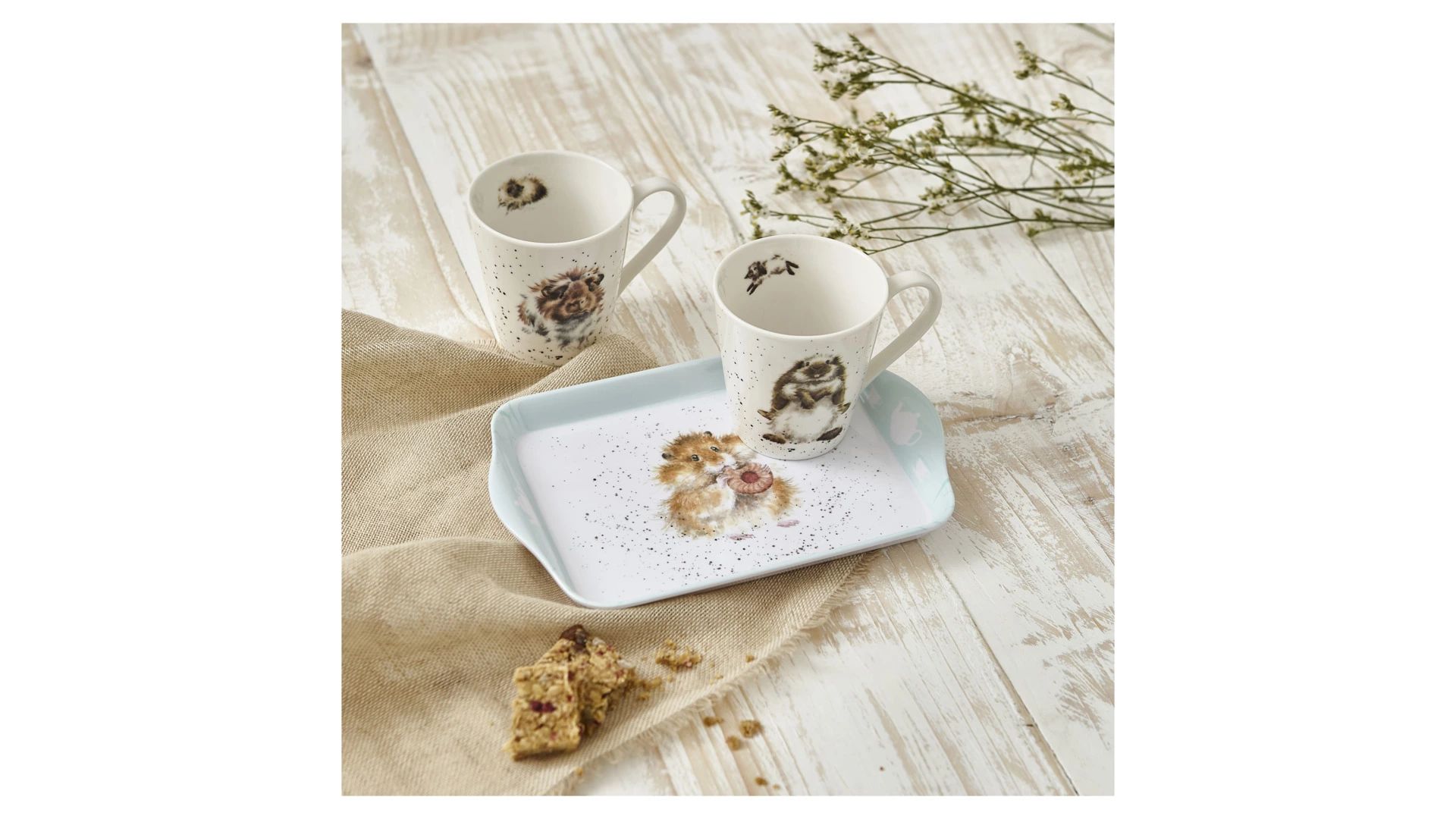 Набор кружек Pimpernel Wrendale Designs Hamster Mug & Tray Set X0011659139