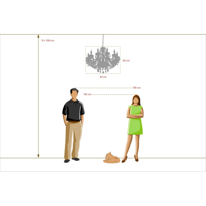 Люстра подвесная MW-Light Caroline Hanging Chandelier 367012812