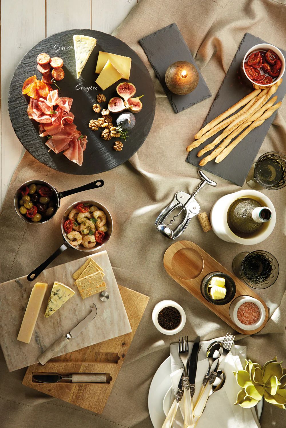 Блюдо сервировочное KitchenCraft Artesa Lazy Susan Serving Dish ARTSUSANSLATE