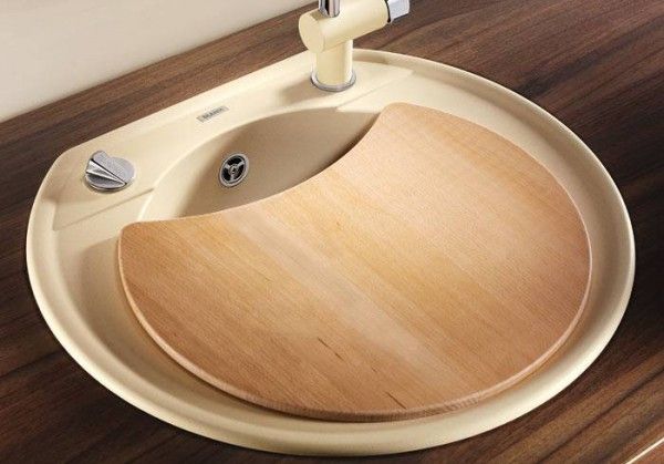 Кухонная мойка Blanco Rondoval 45 Silgranit Black 525962