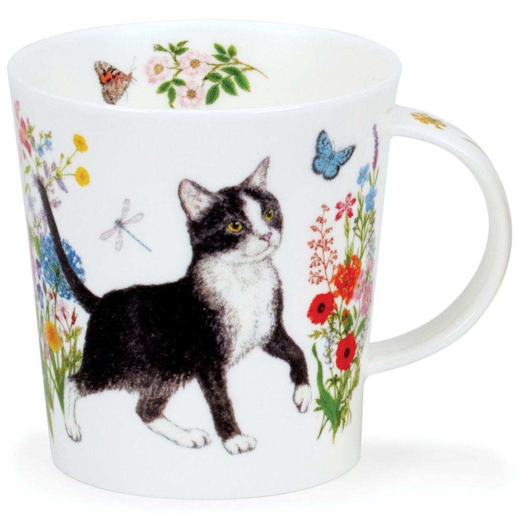 Кружка Dunoon Lomond Black & White Cat Mug 78586845