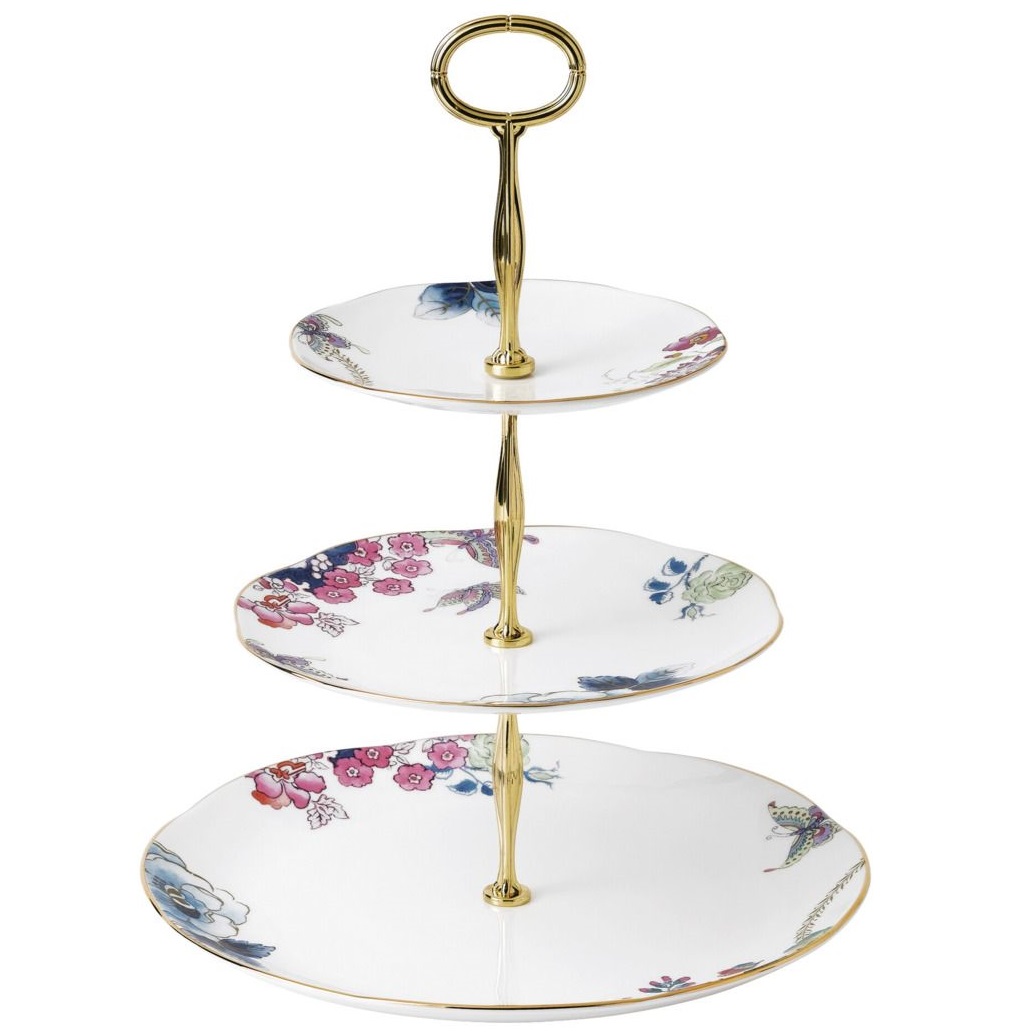 Блюдо двухъярусное Wedgwood Butterfly Bloom 3 Tier Cake Stand 5C107805854