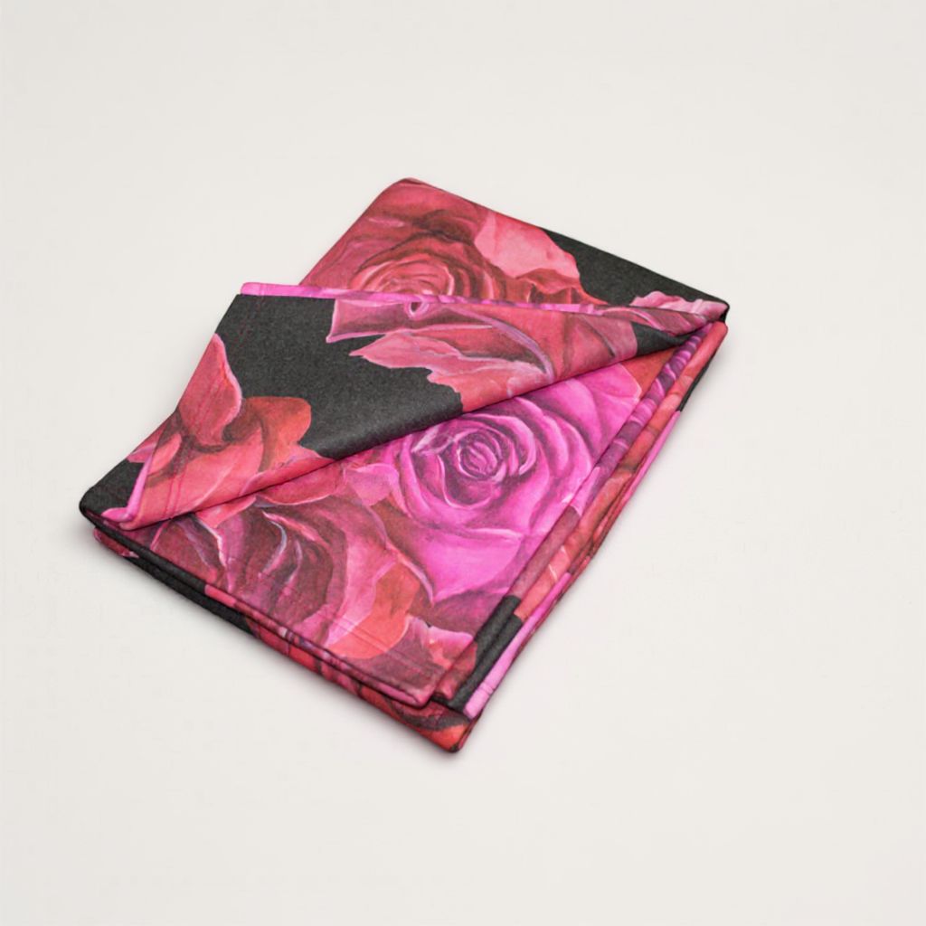 Плед Blumarine Lilly Rose Plaid Nero BLM/440456