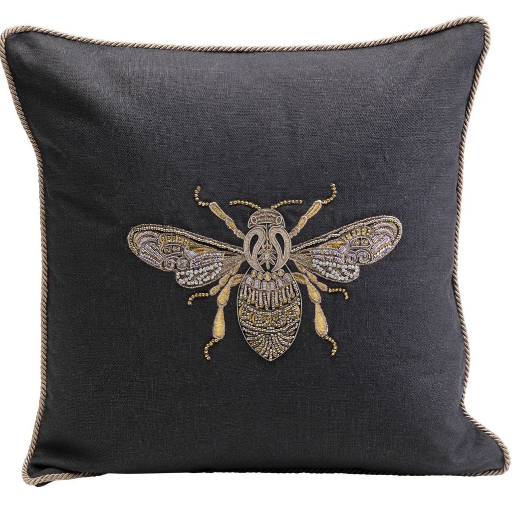 Подушка KARE Kissen Glitter Bee 55237