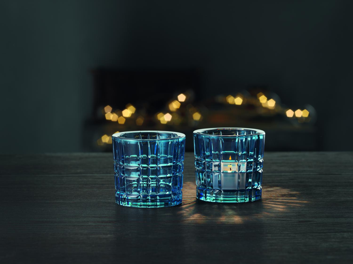 2 подсвечника Nachtmann Square Votive Vintage Blue 104901