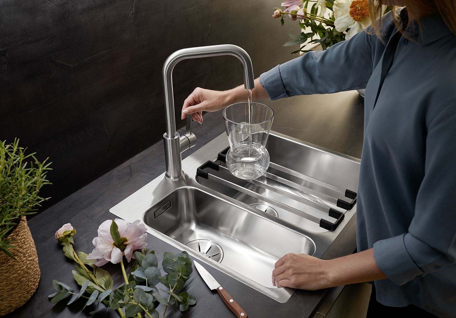 Кухонный смеситель Blanco Jandora Stainless Steel 526615