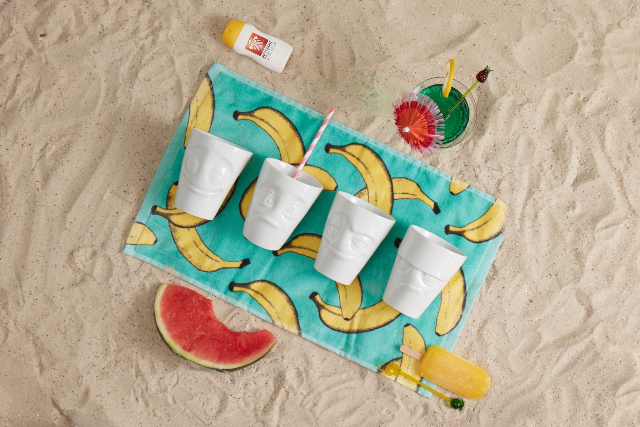 Кружка Tassen Mug with handle Baffled white 01.84.01