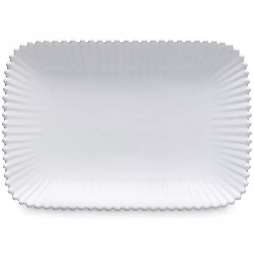 Блюдо прямоугольное Costa Nova Pearl Rectangular Platter PER302-WHI