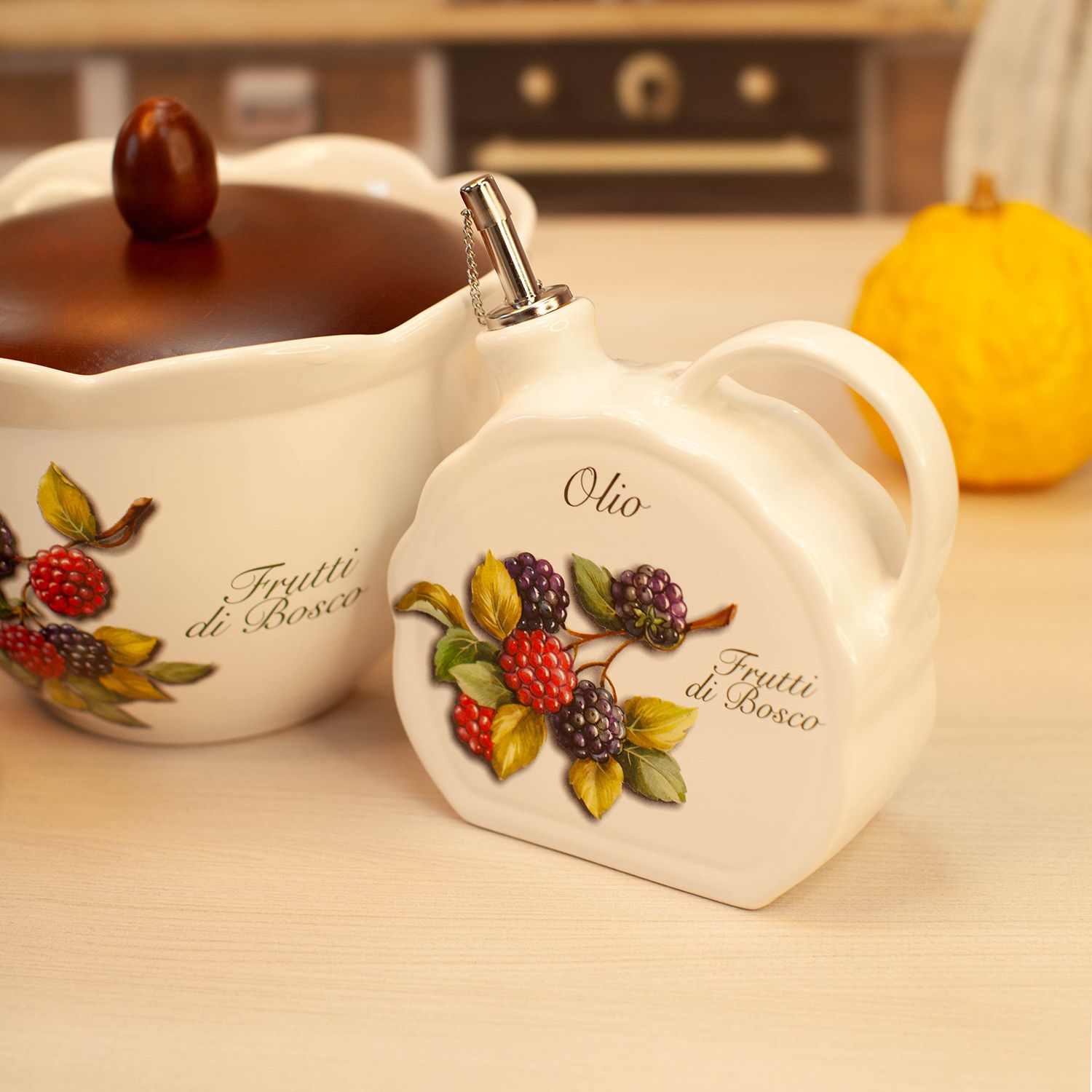 Бутылка для масла Nuova Cer Frutti di Bosco Bottiglia Olio 7386-FBO