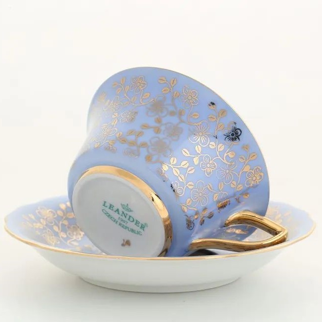 Чашка с блюдцем Leander Windsor Zlaté Květiny 13120424-I341