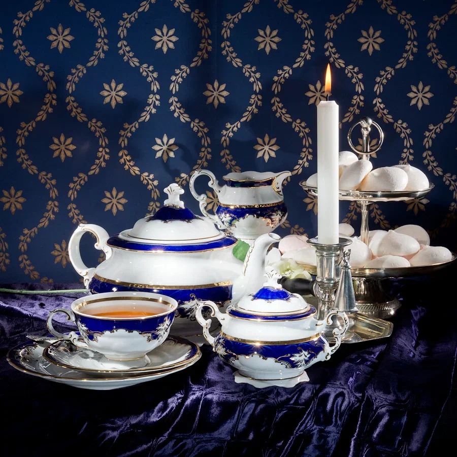 Чайный сервиз Leander Sonata Kobaltový Ornament 07160725-1357