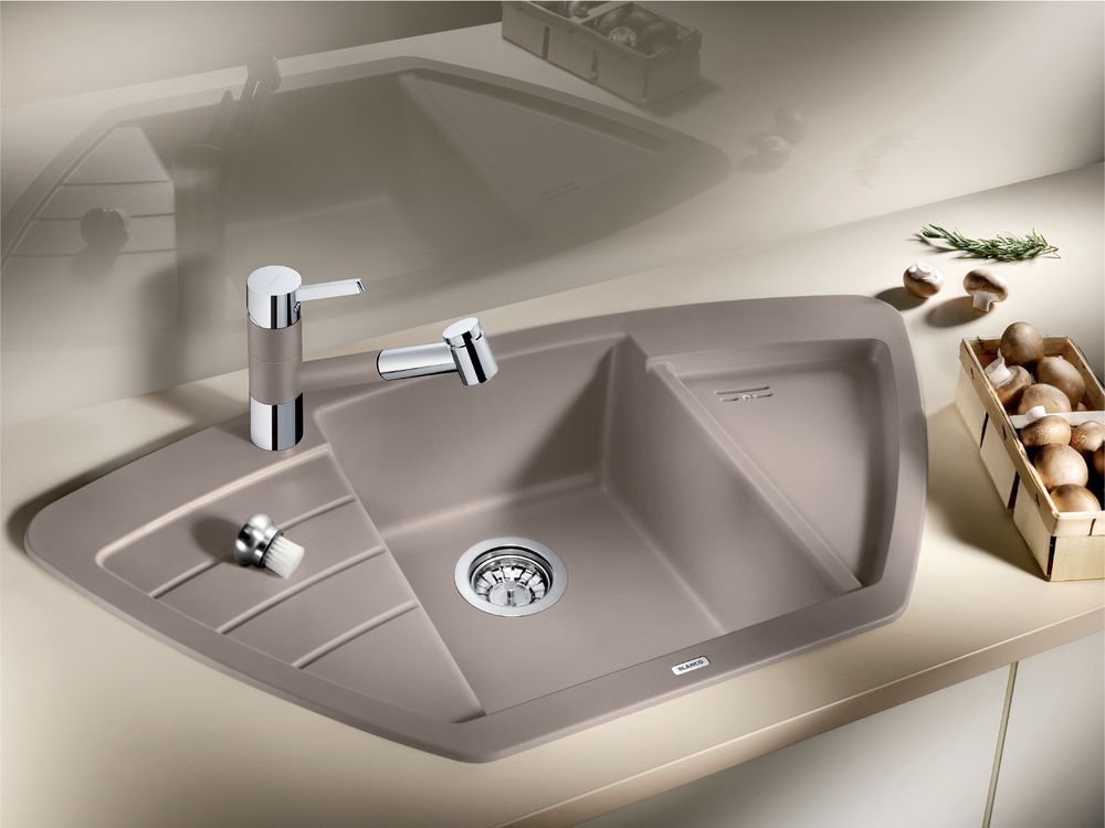 Кухонная мойка Blanco Zia 9E Silgranit White 514758