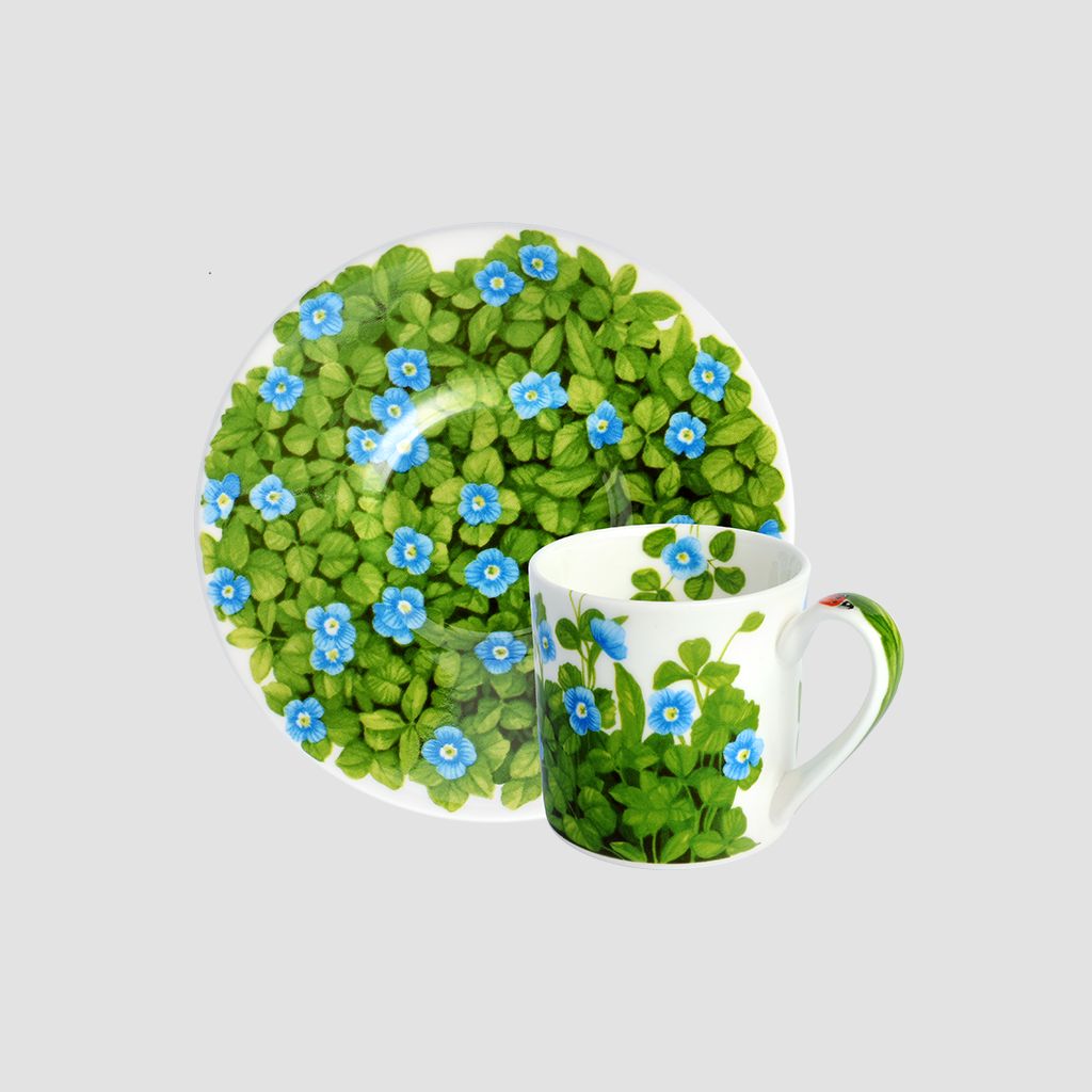 Чашка кофейная с блюдцем Taitù Prati Italiani Espresso & Piattino 2-991-D