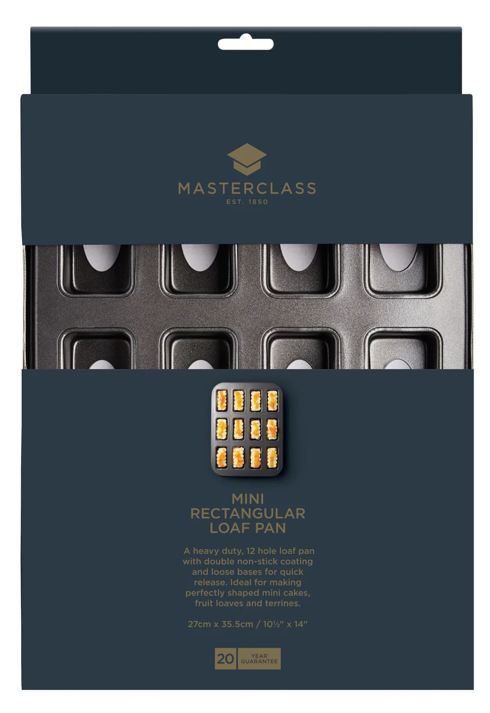 Форма для выпечки KitchenCraft MasterClass Mini Loaf Tin KCMCHB98