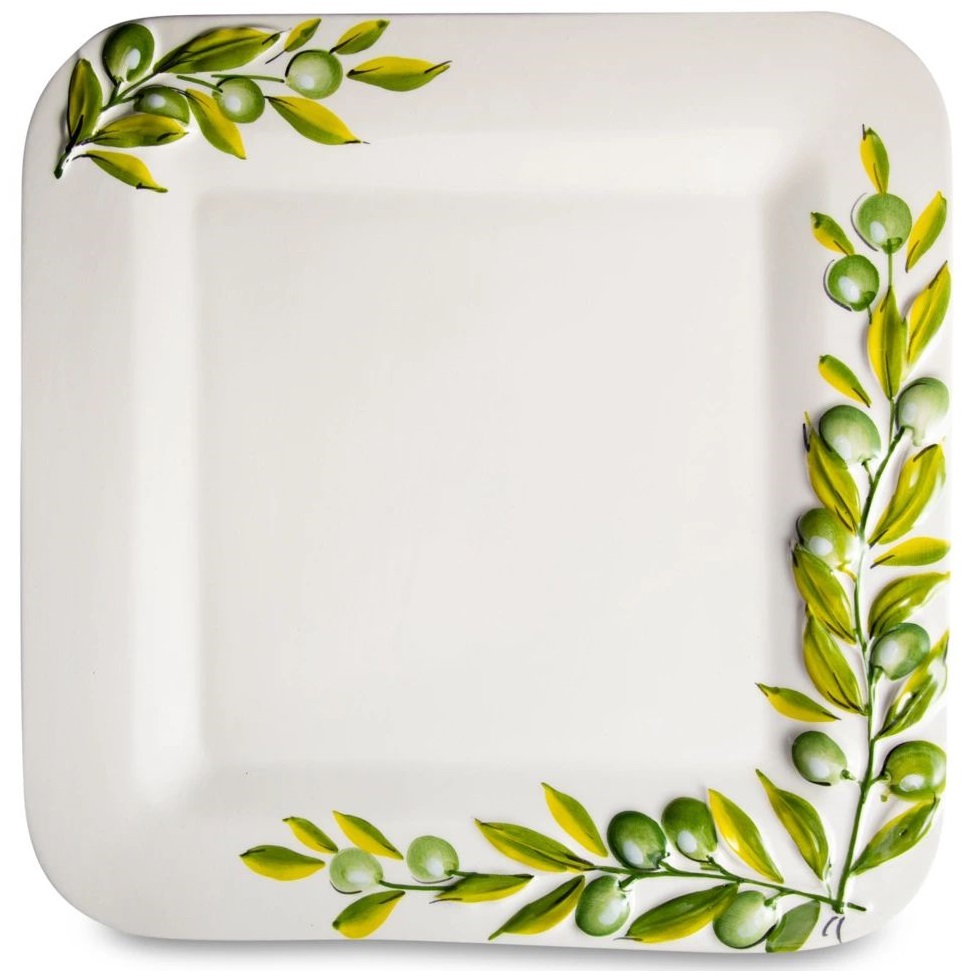 Блюдо квадратное Edelweiss Olives Square Medium Platter EDW-1032V