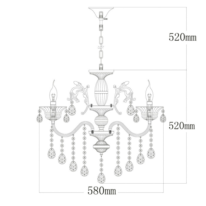 Люстра подвесная MW-Light Selena Hanging Chandelier 482013105