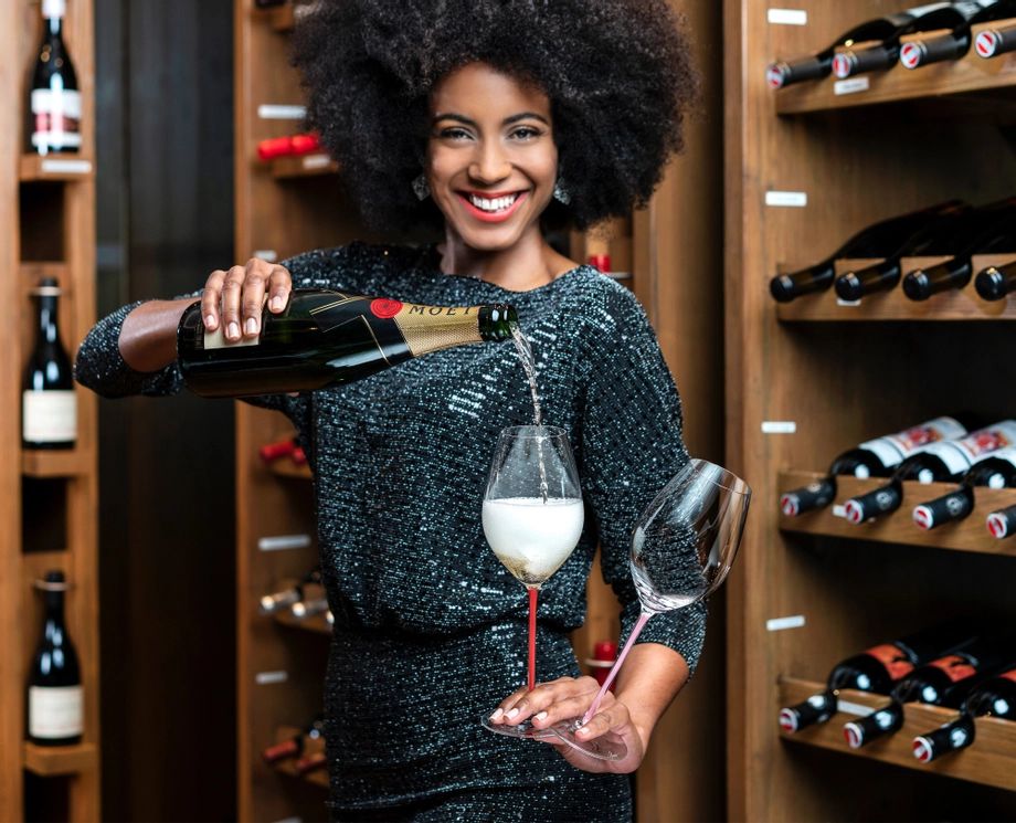 Бокал для шампанского RIEDEL Fatto A Mano Champagne Wine Glass Pink Single Pack 4900/28P